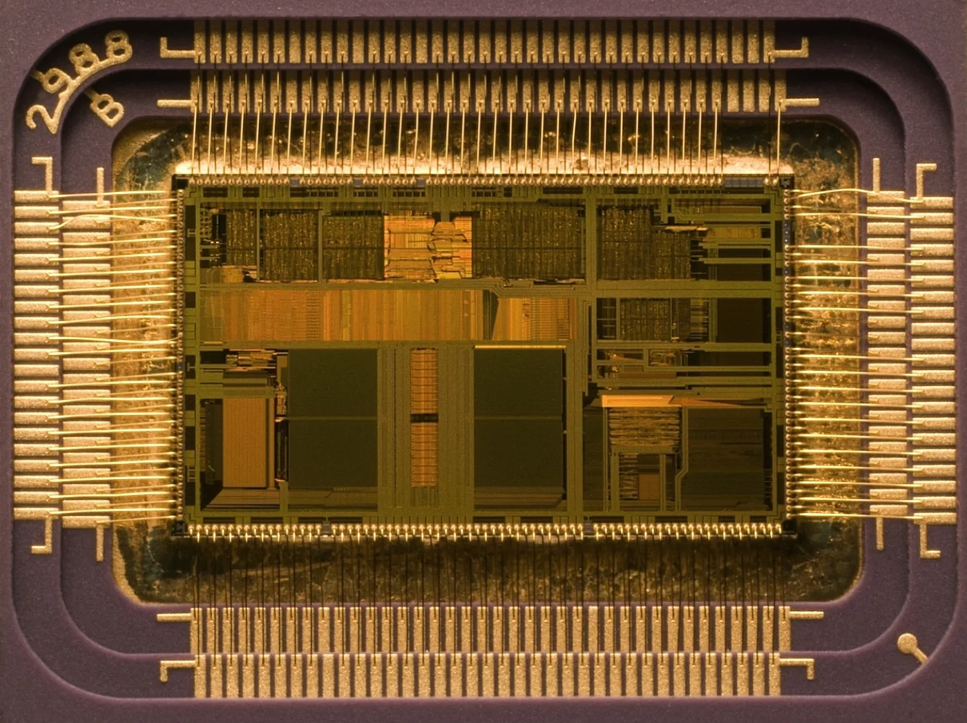 Integrated circuit package and die image