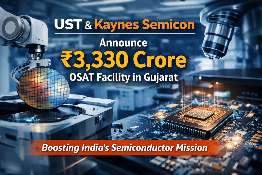 UST and Kaynes Semicon to Invest ₹3,330 Crore in Gujarat OSAT Facility
