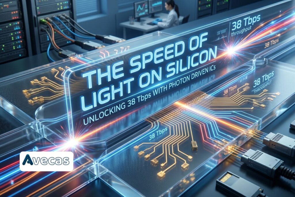 The Speed of Light on Silicon Unlocking 38 Tbps with Photon Driven ICs