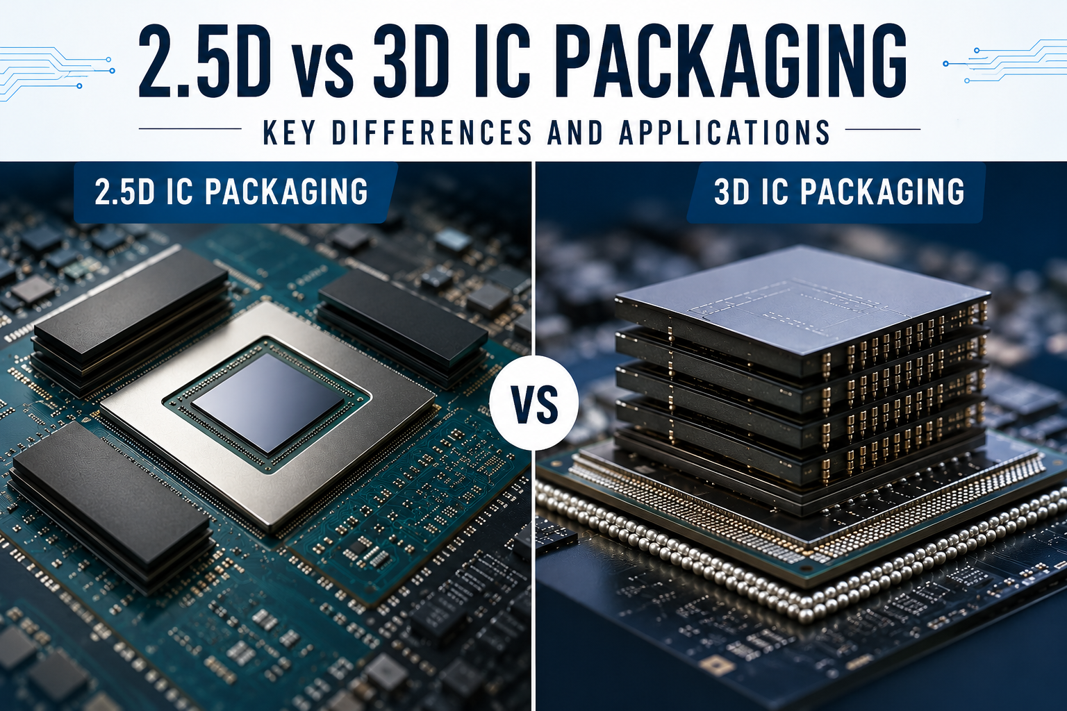 2.5D vs 3D IC Packaging: Key Differences and Applications - Avecas