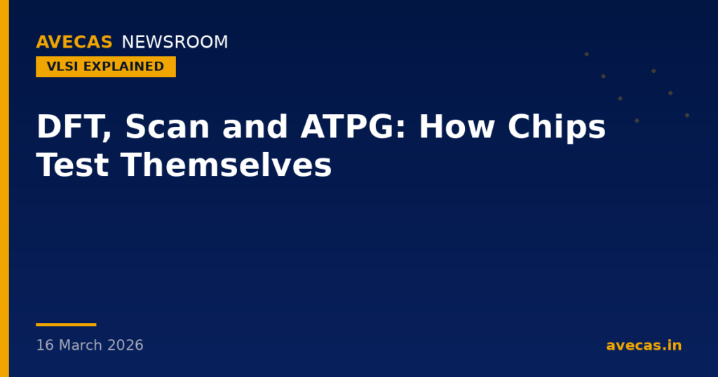 DFT, Scan and ATPG: How Chips Test Themselves