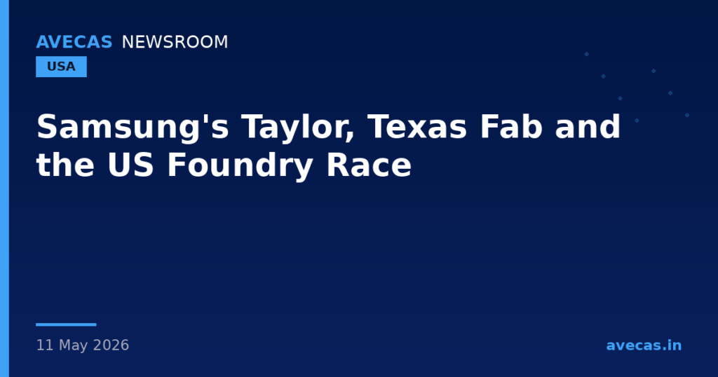 Samsung's Taylor, Texas Fab and the US Foundry Race