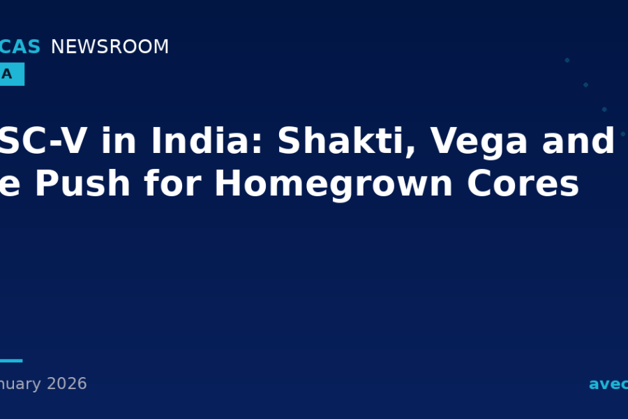RISC-V in India: Shakti, Vega and the Push for Homegrown Cores